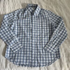 Crewcuts Light Blue and White Checkered Men's Shirt